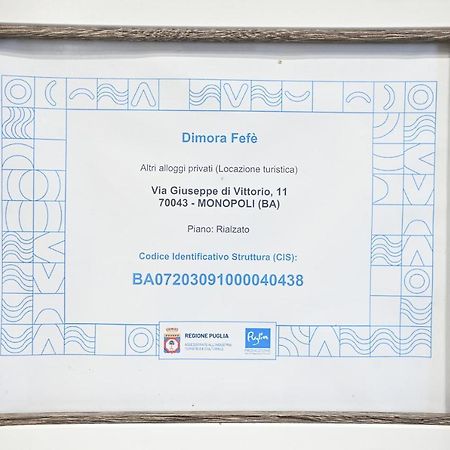 Dimora Fefe Apartment Monopoli Exterior photo